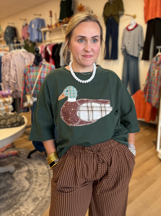 Mallard Duck Patchwork Top