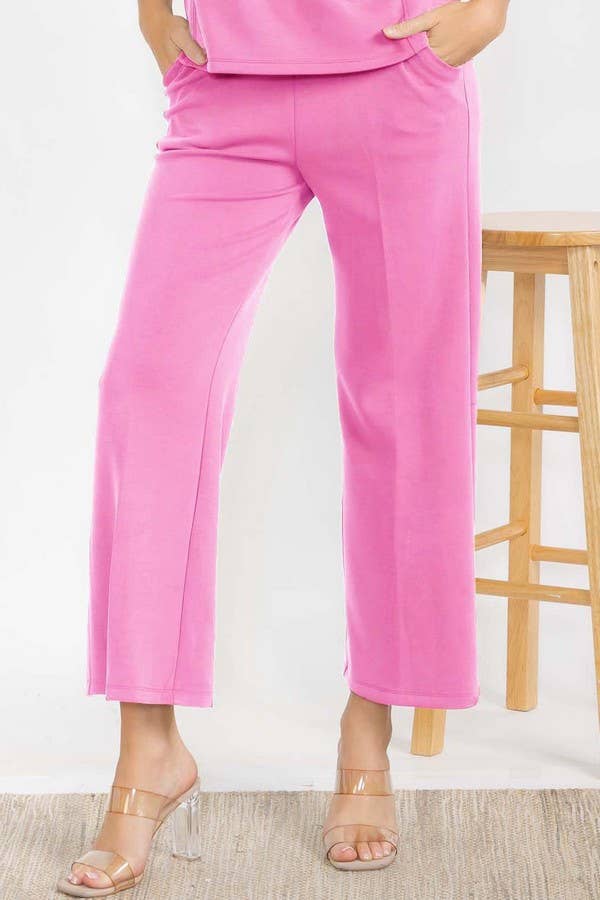 Women's Sofie Soft Cropped Pants : Navy