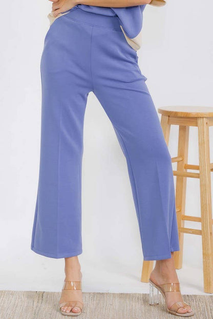 Women's Sofie Soft Cropped Pants : Navy