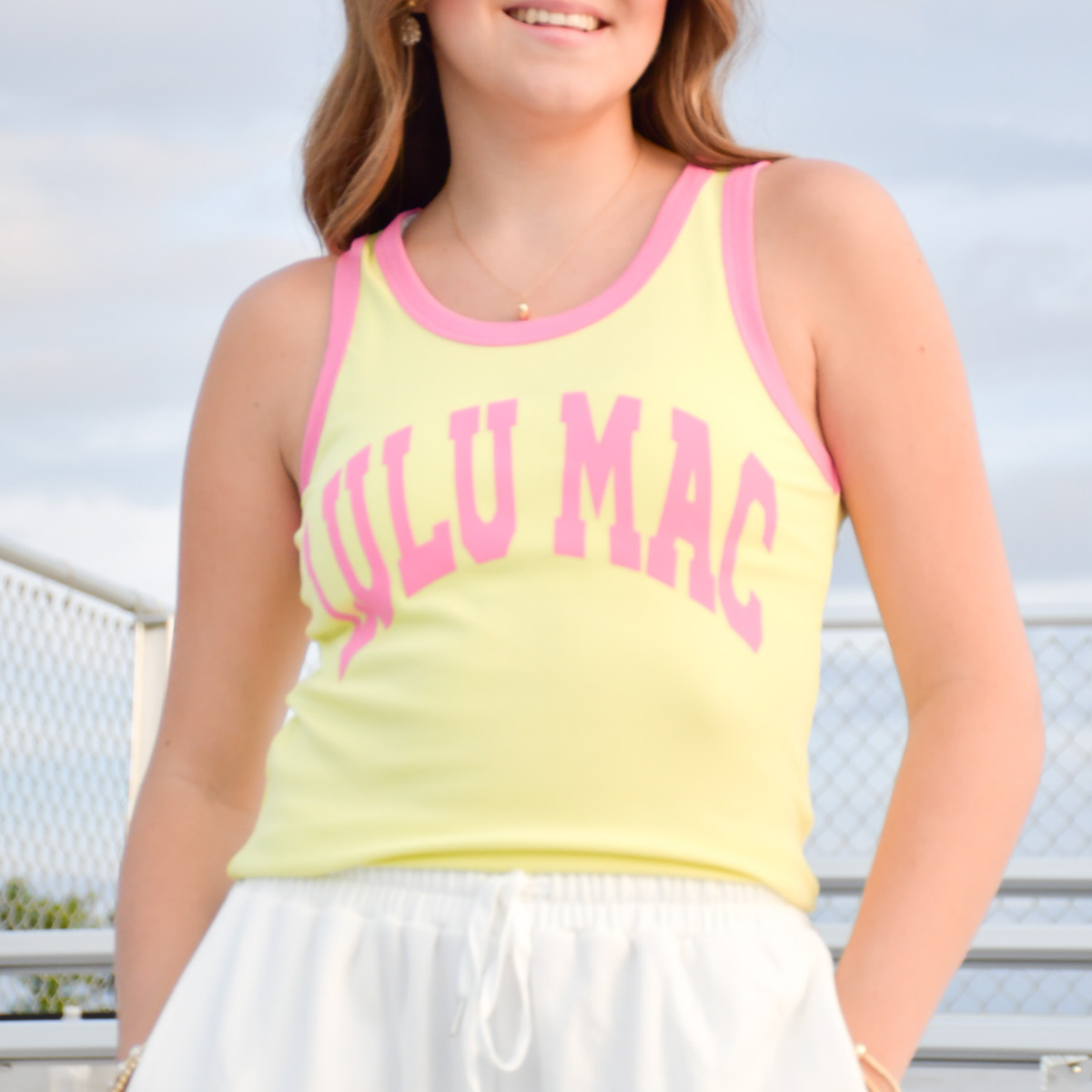 LM Tank- Neon Yellow/Bubblegum